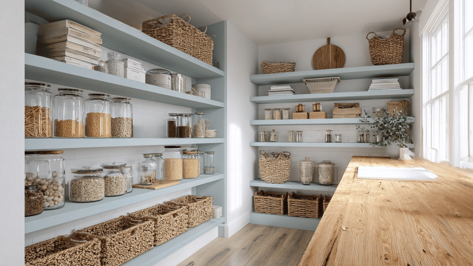 diy pantry shelves