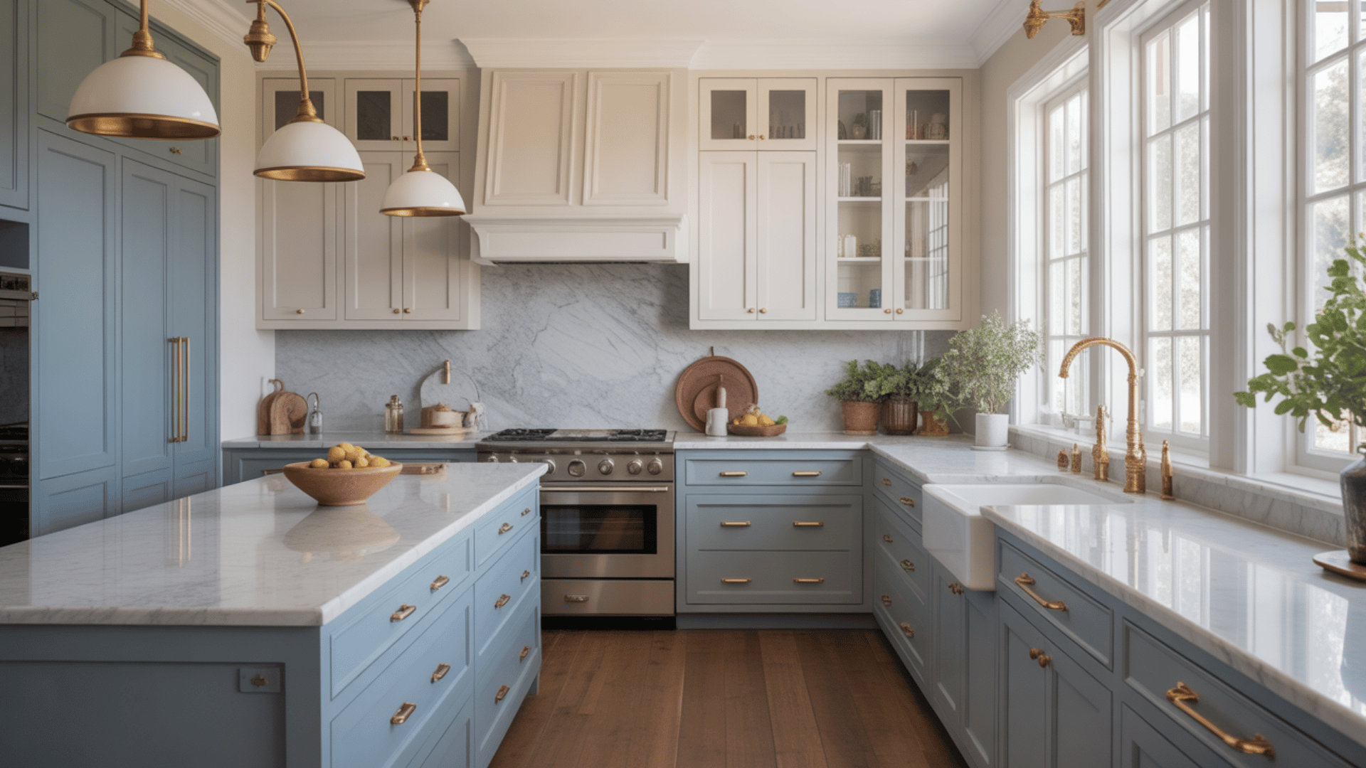 dusty blue ivory delight