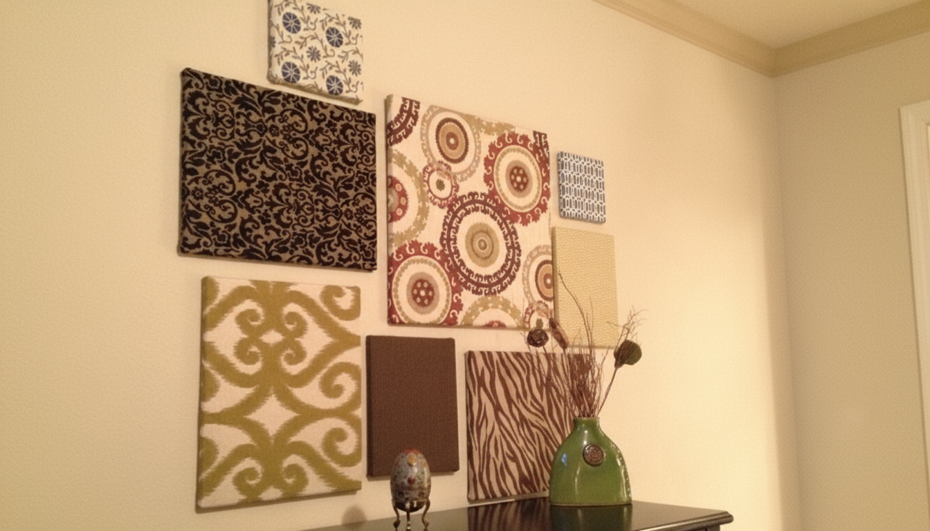 fabric covered canvas panels