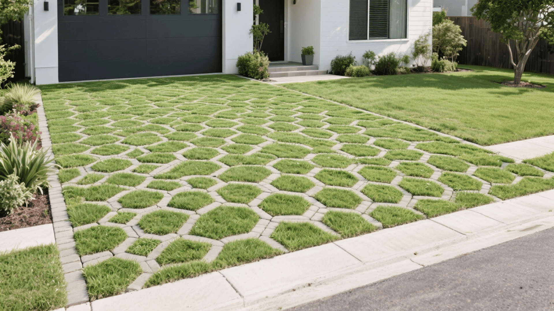 grass pavers green driveways