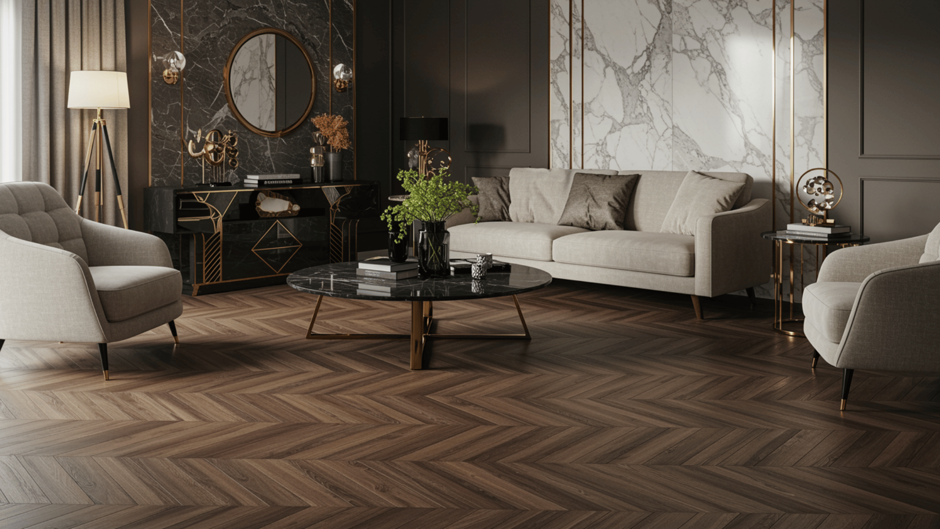 inlaid wood flooring pattern