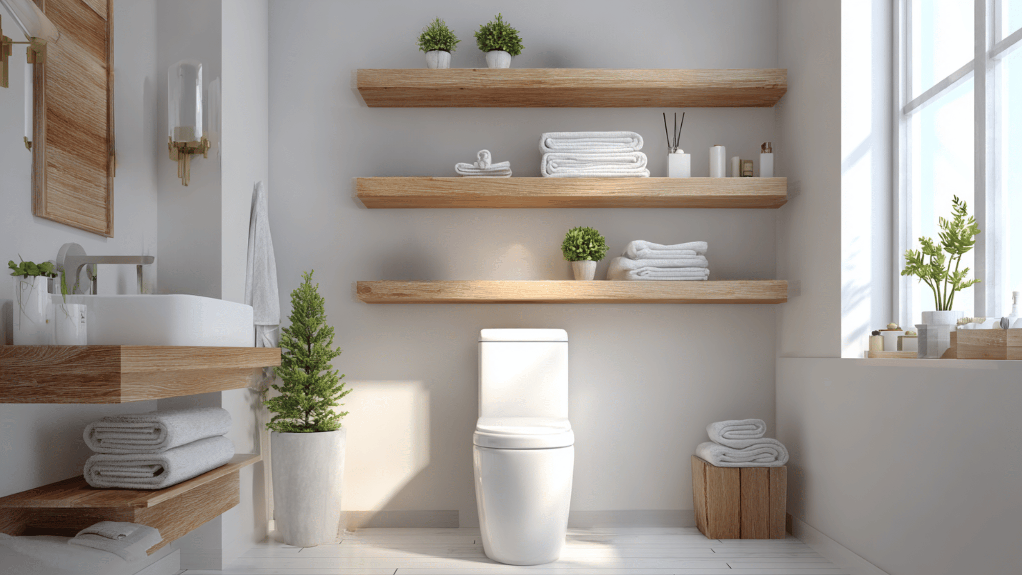 install floating shelves