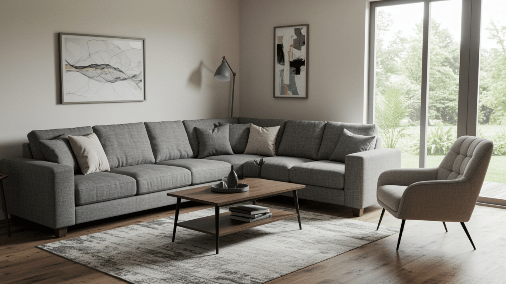 l shaped sectional configuration