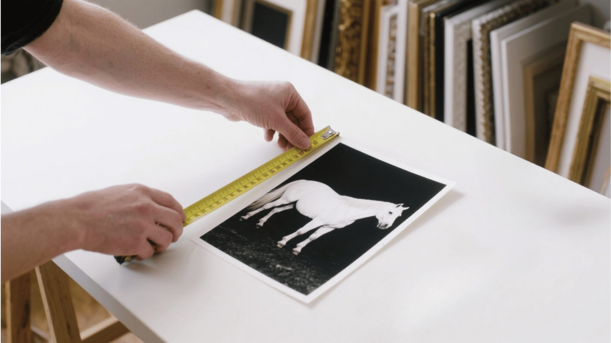 measure your picture and plan frame size