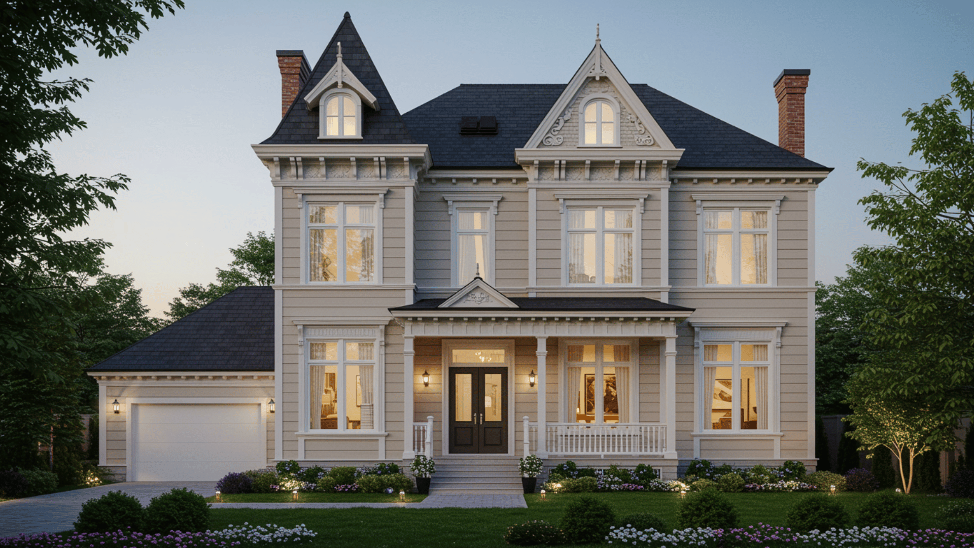 modern victorian house