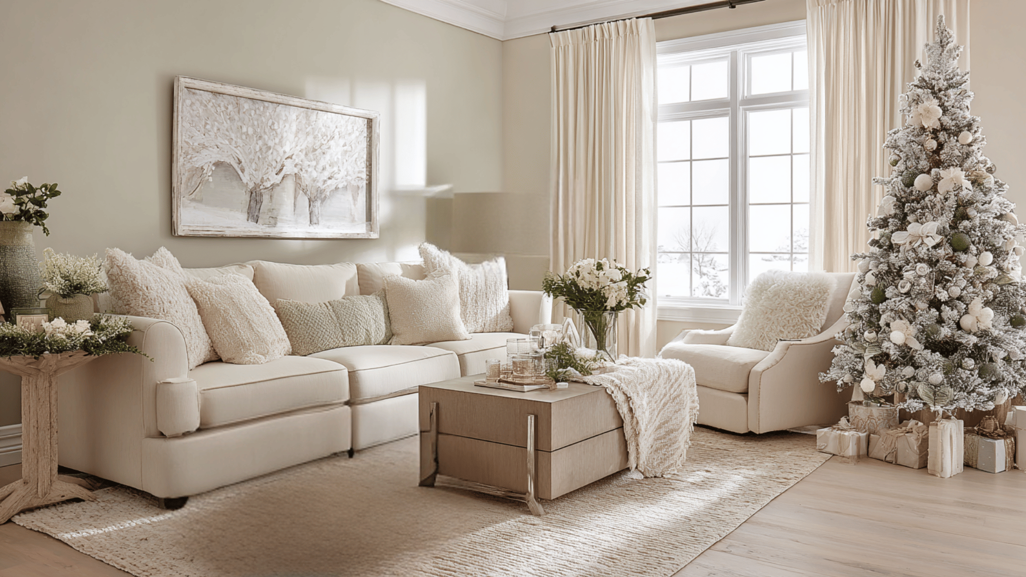 neutral christmas palette