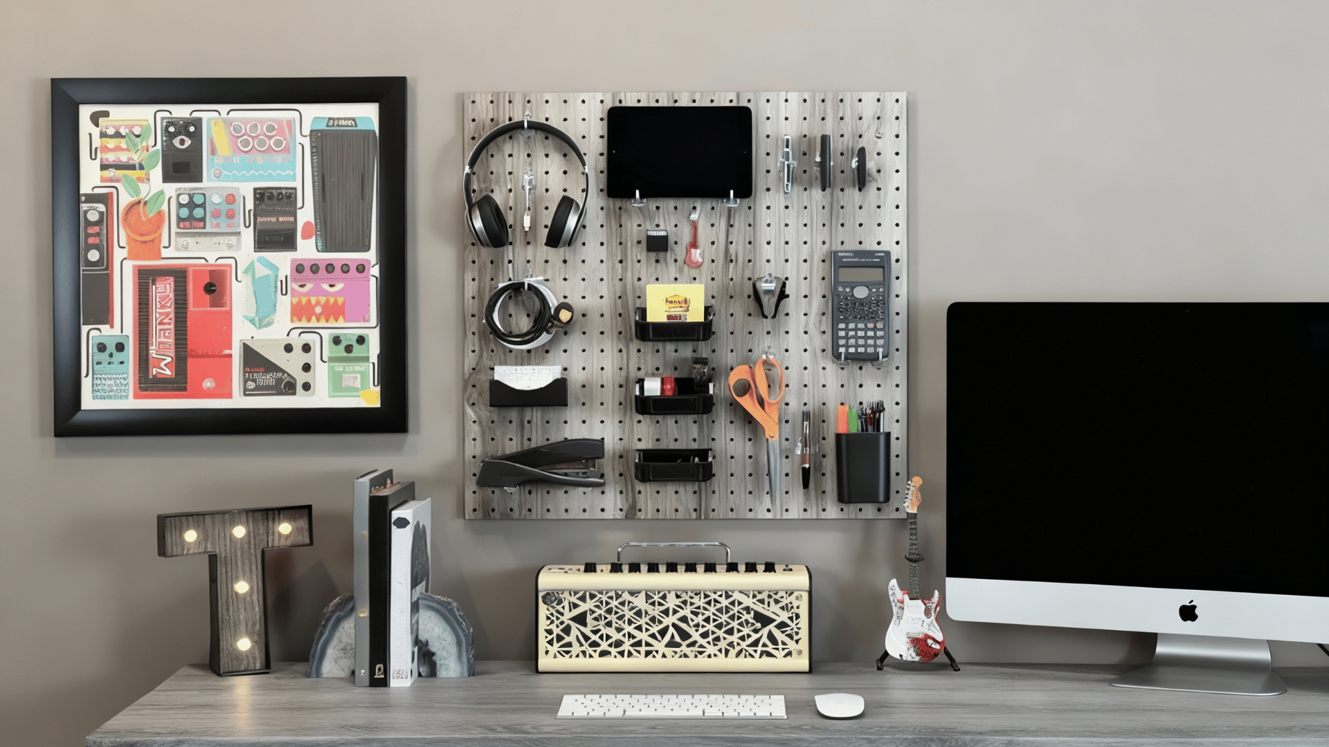 pegboard organization wall