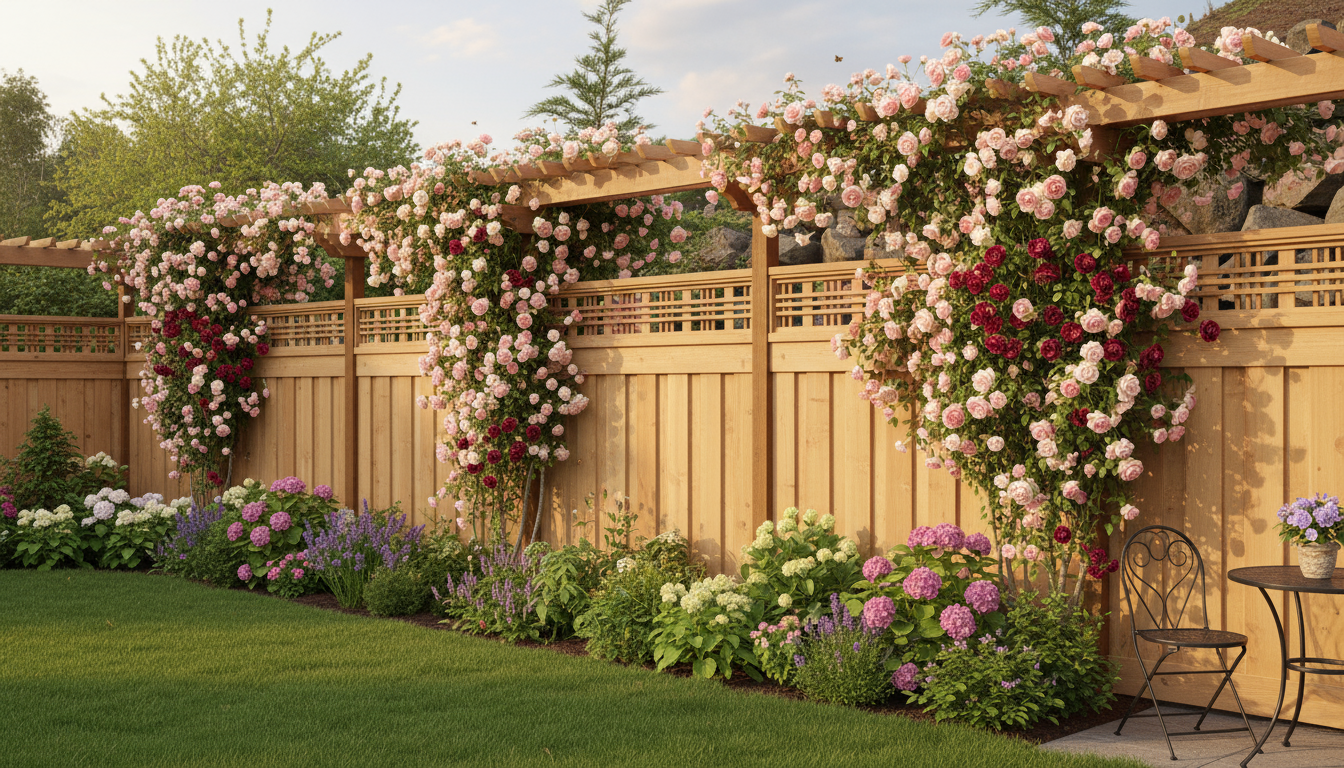 pergola top fence