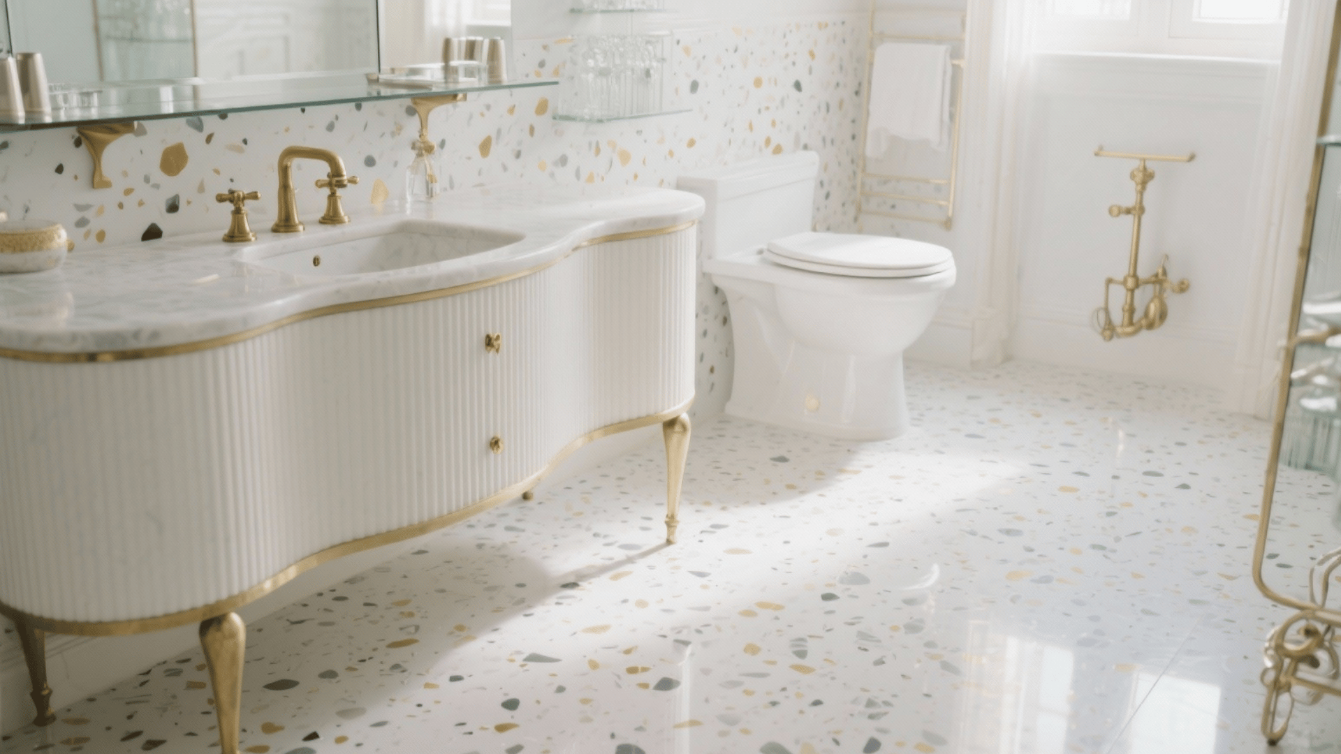 polished terrazzo surfaces