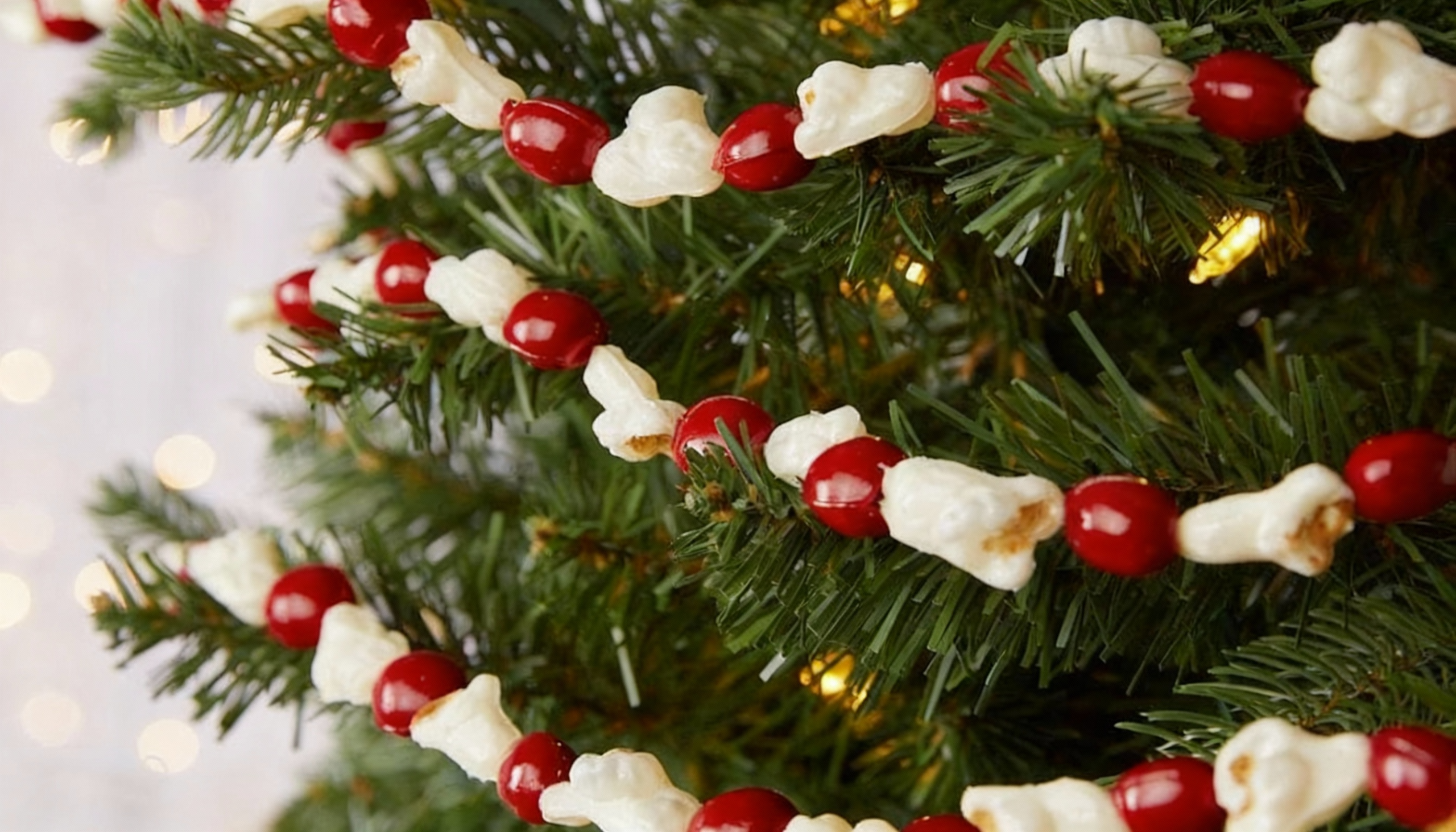 popcorn and cranberry strings