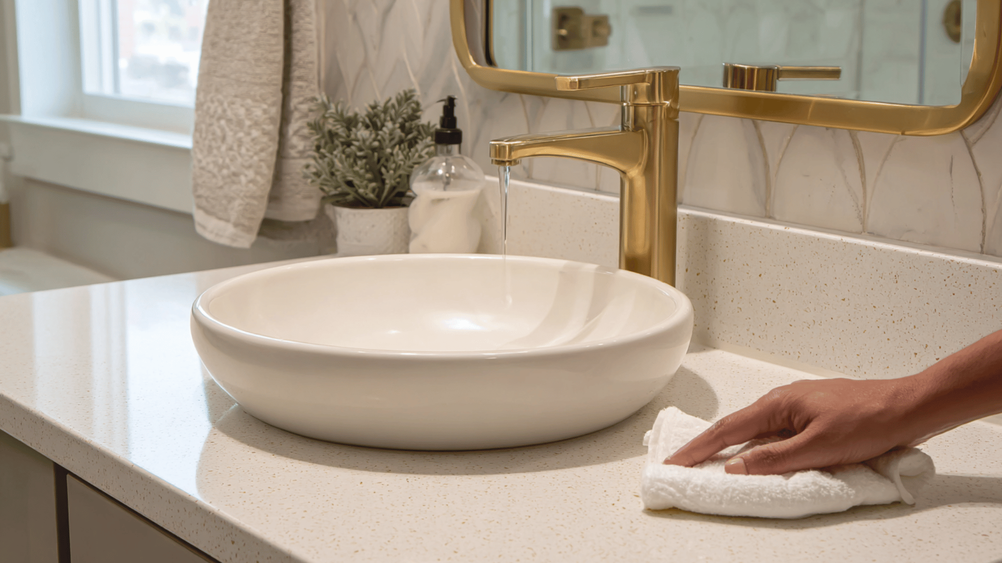 replace the vanity countertop