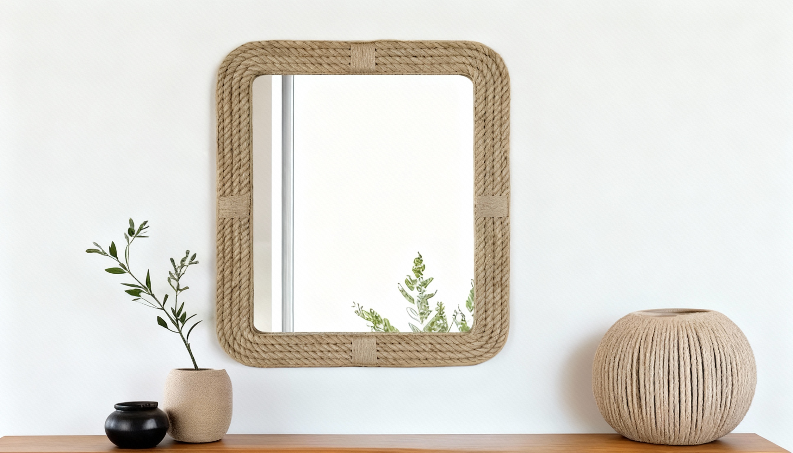 rope mirror frame upgrade