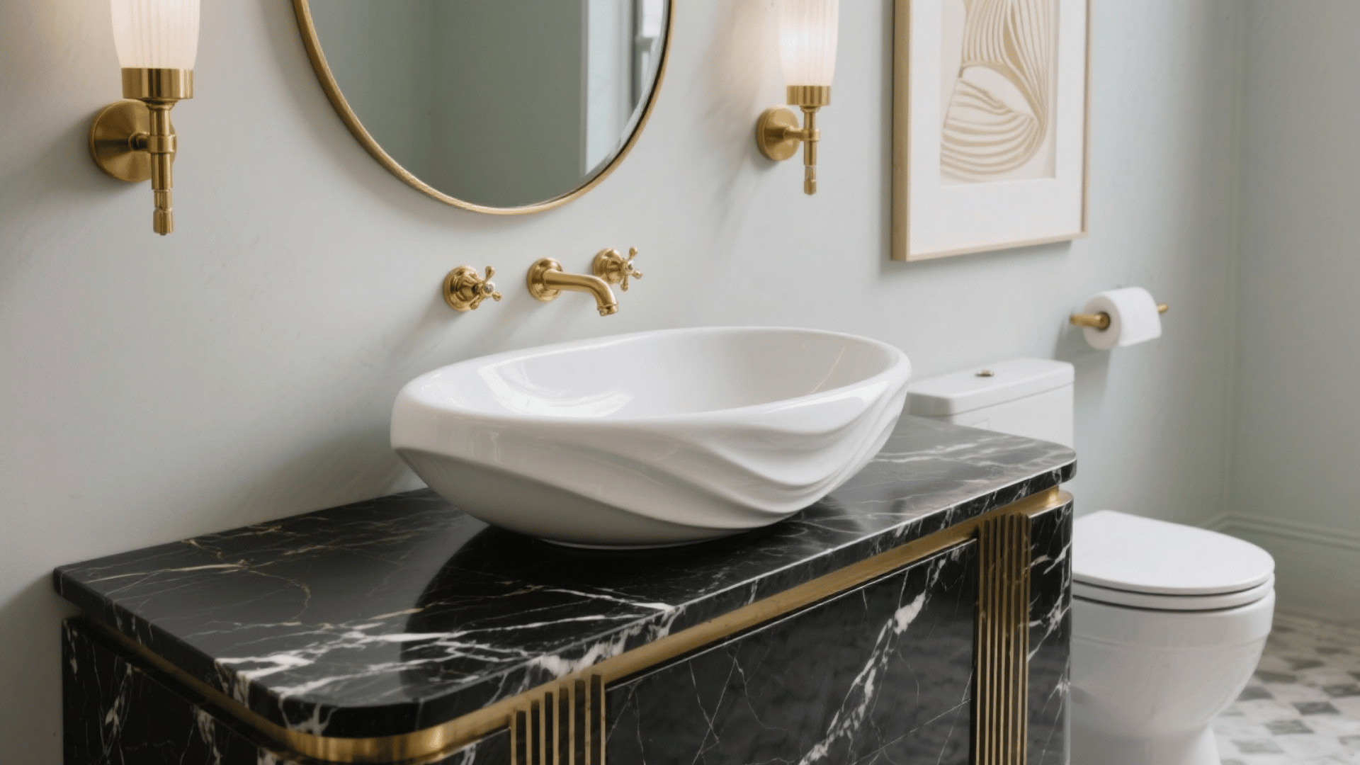 sculptural sink basin