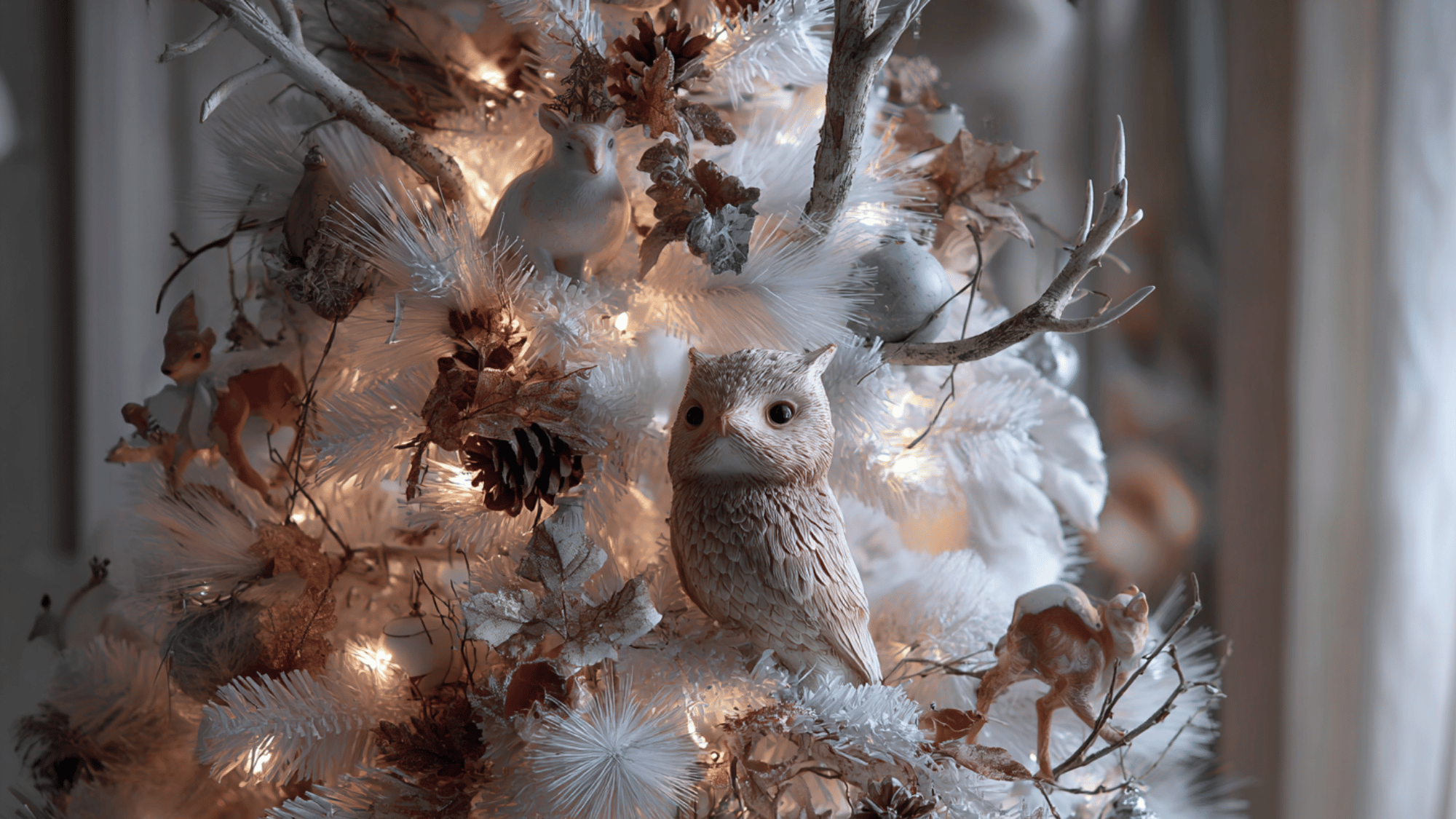 snowy woodland theme