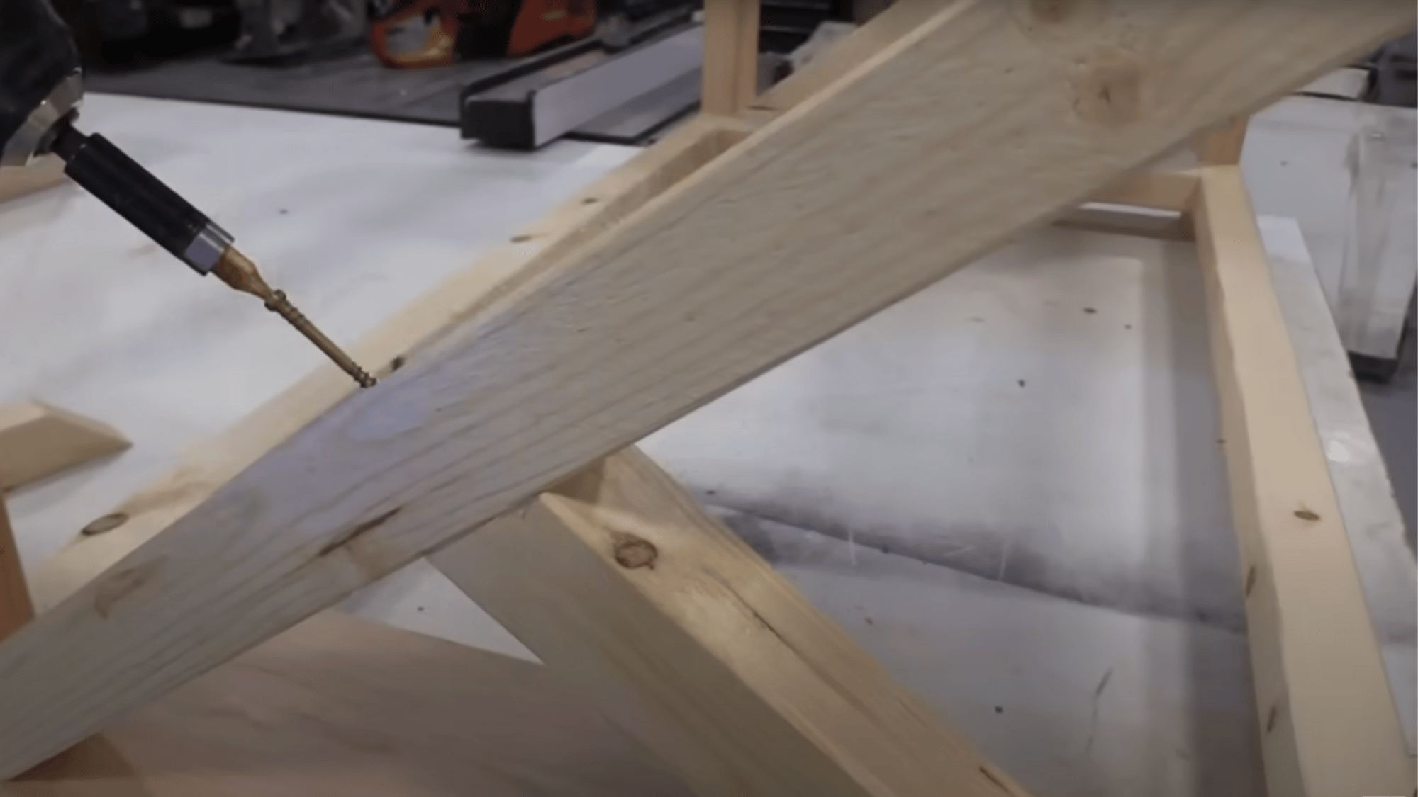 step 5 attach the tabletop boards