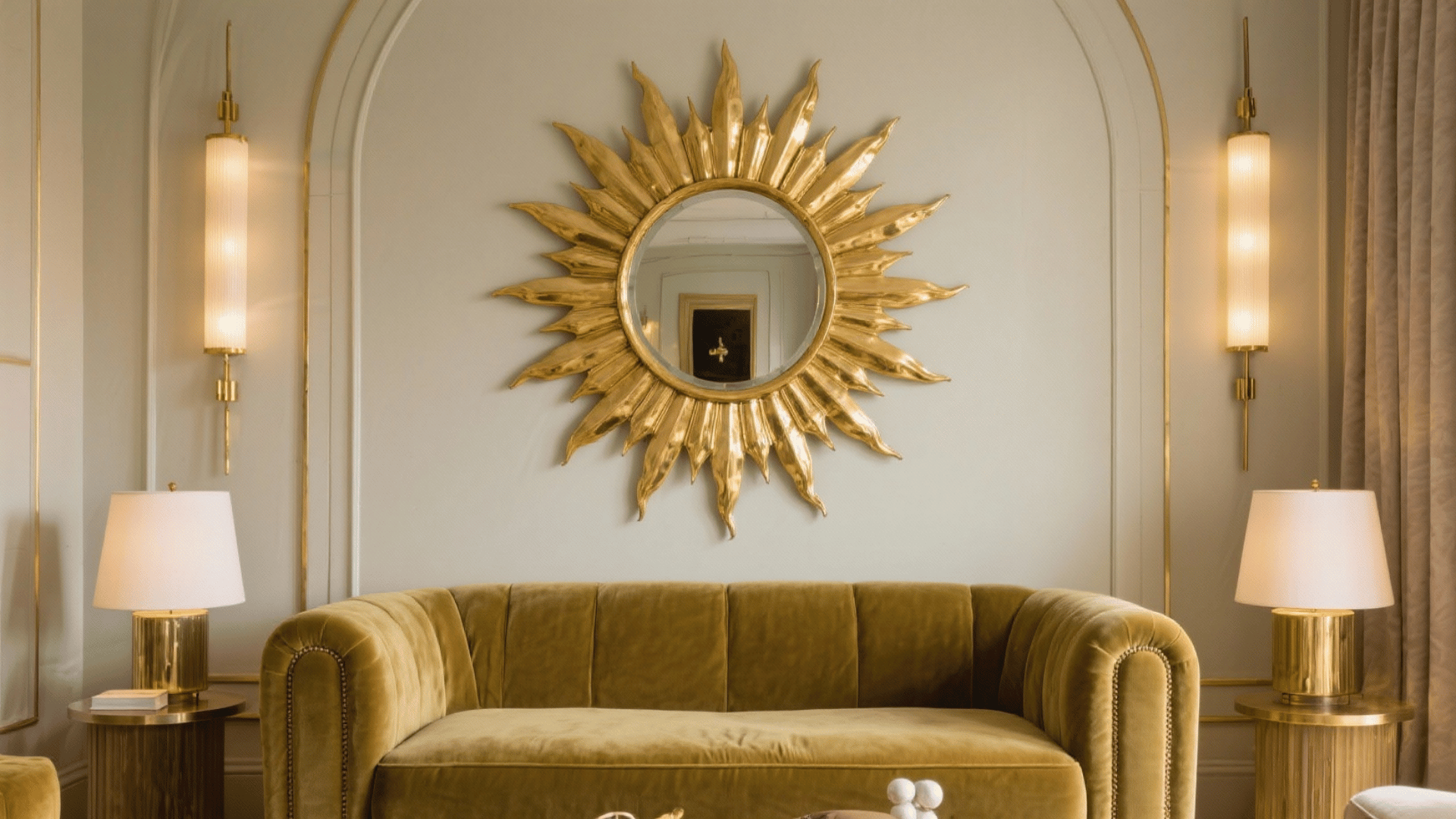 sunburst mirror wall art