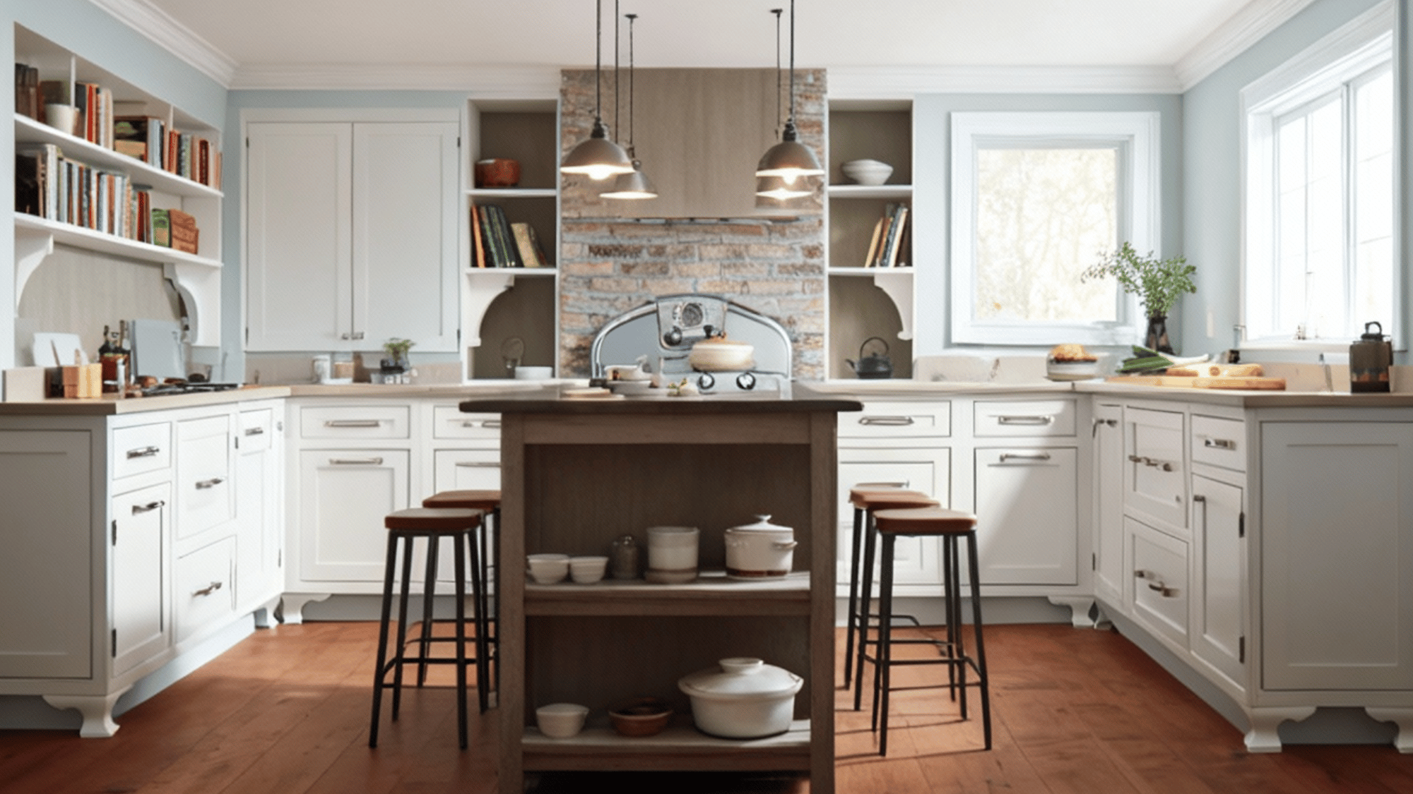 symmetrical island layout