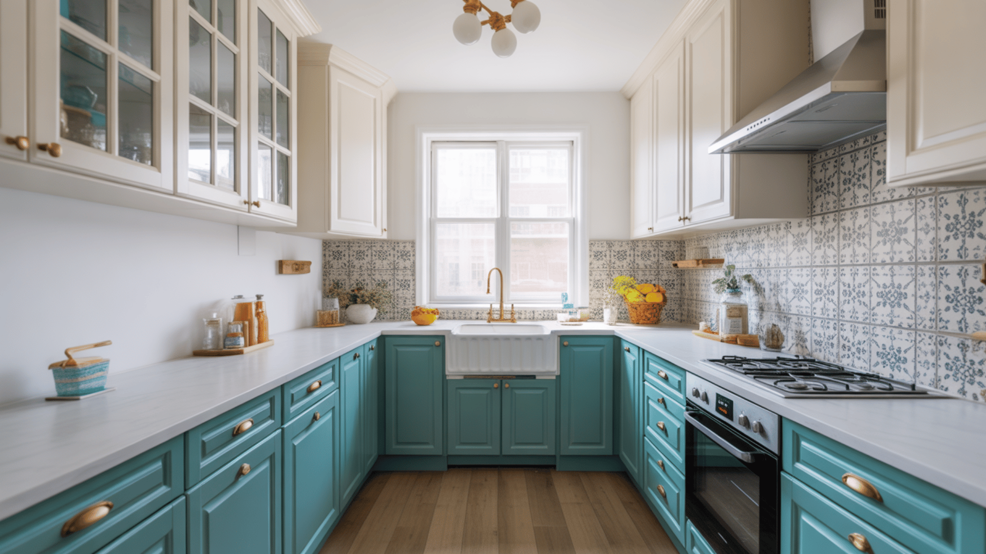 teal white freshness