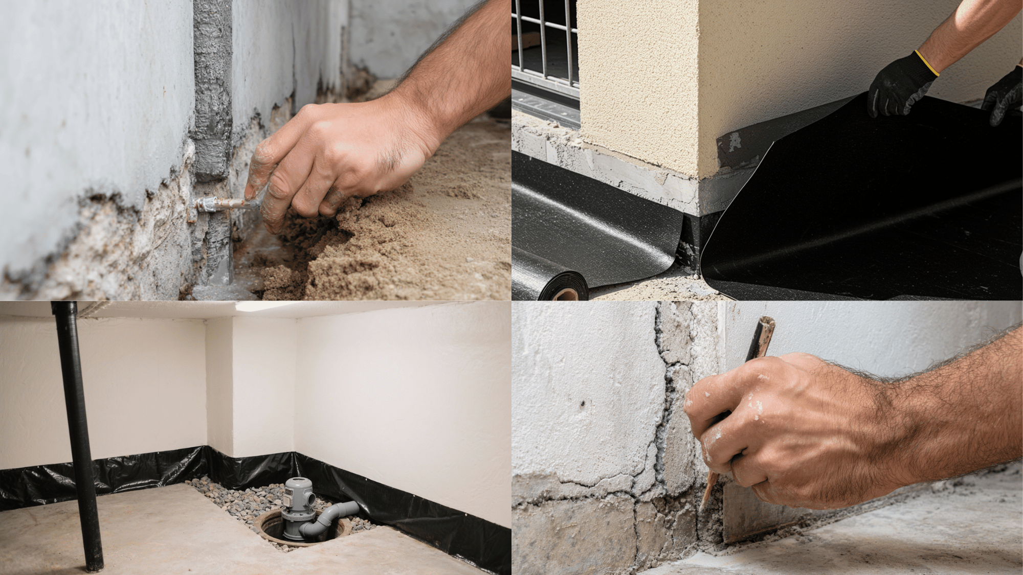 types of basement waterproofing and their costs