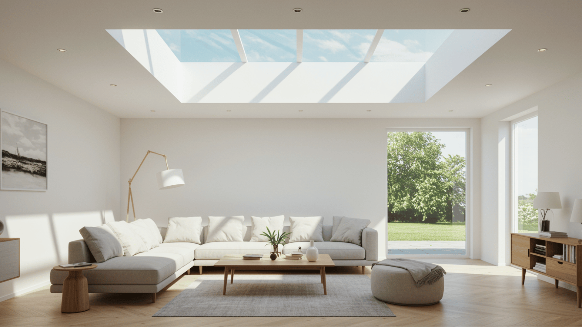 use skylights natural light