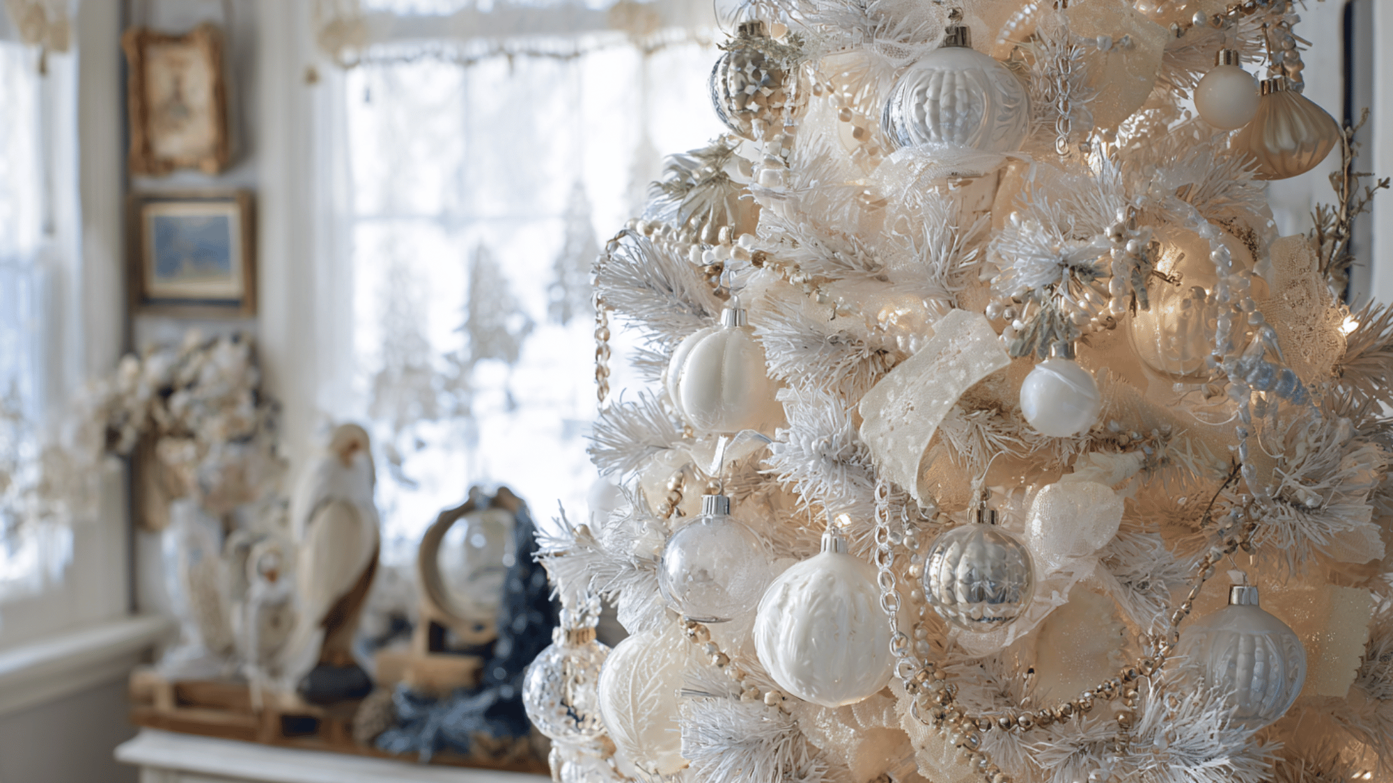 vintage glass ornament tree