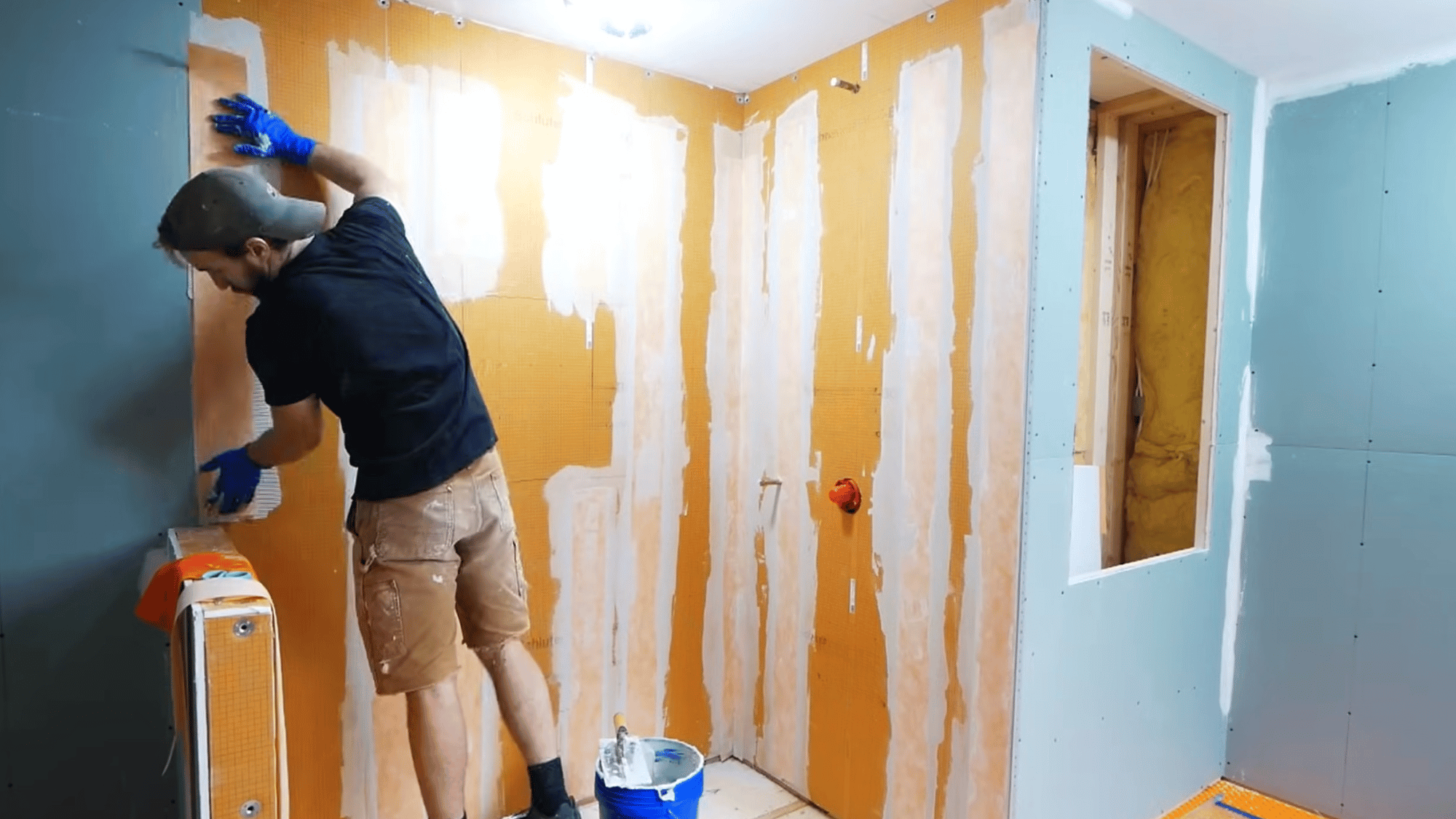 waterproof the shower area