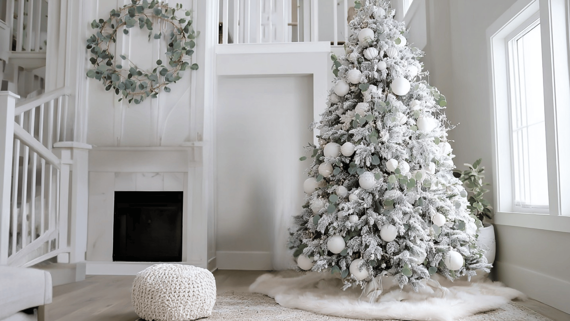 white and green natural mix