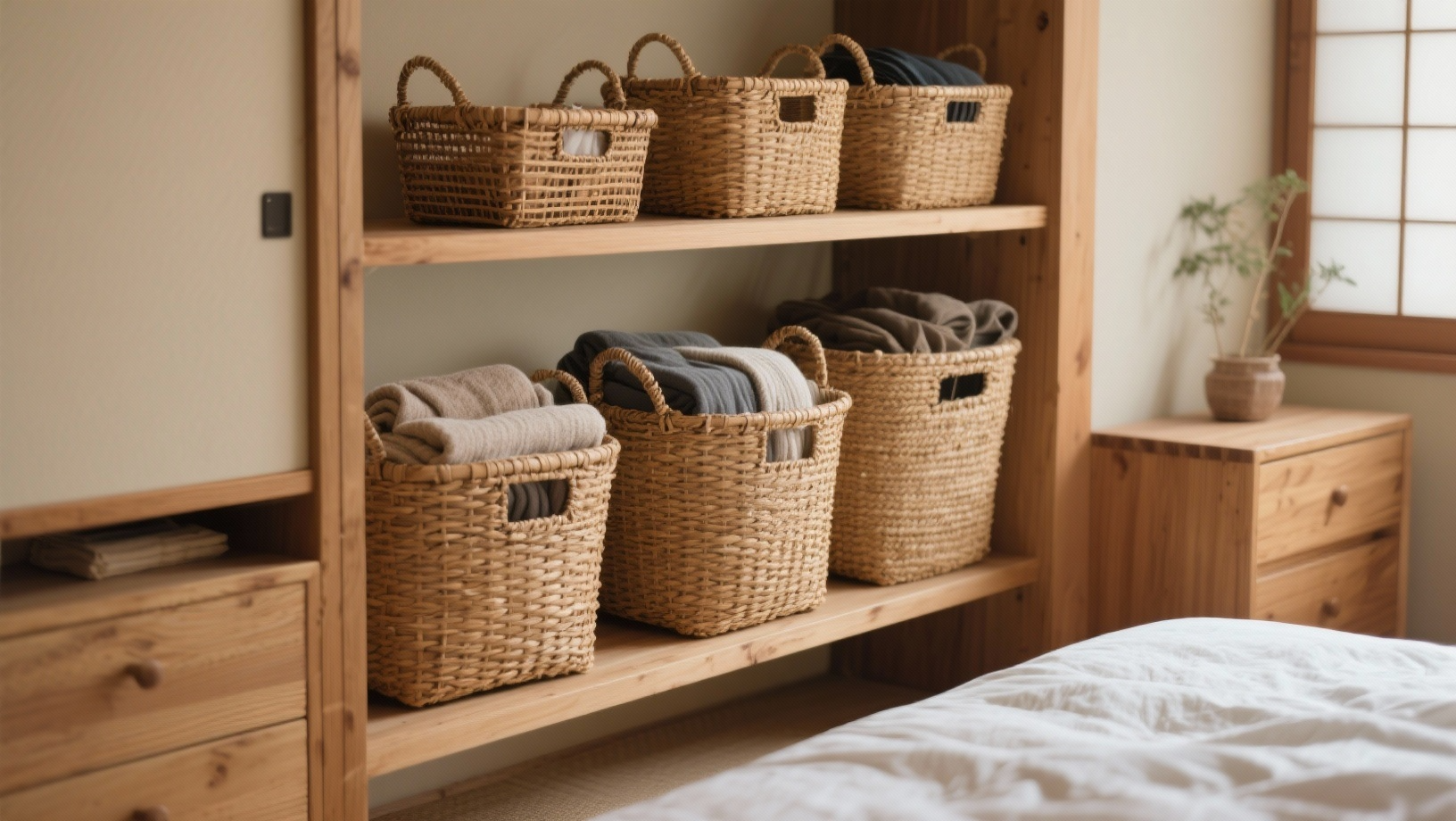 woven basket storage